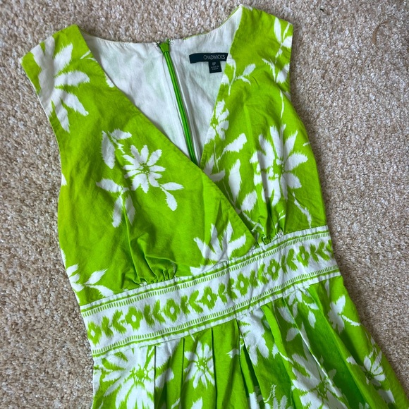 Chadwick’s Sz 8 Green Sleeveless Dress - Picture 3 of 5